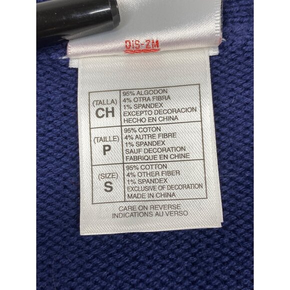 Vintage Disney Store Small Winnie The Pooh Embroidered Cardigan Sweater Navy - Picture 4 of 13